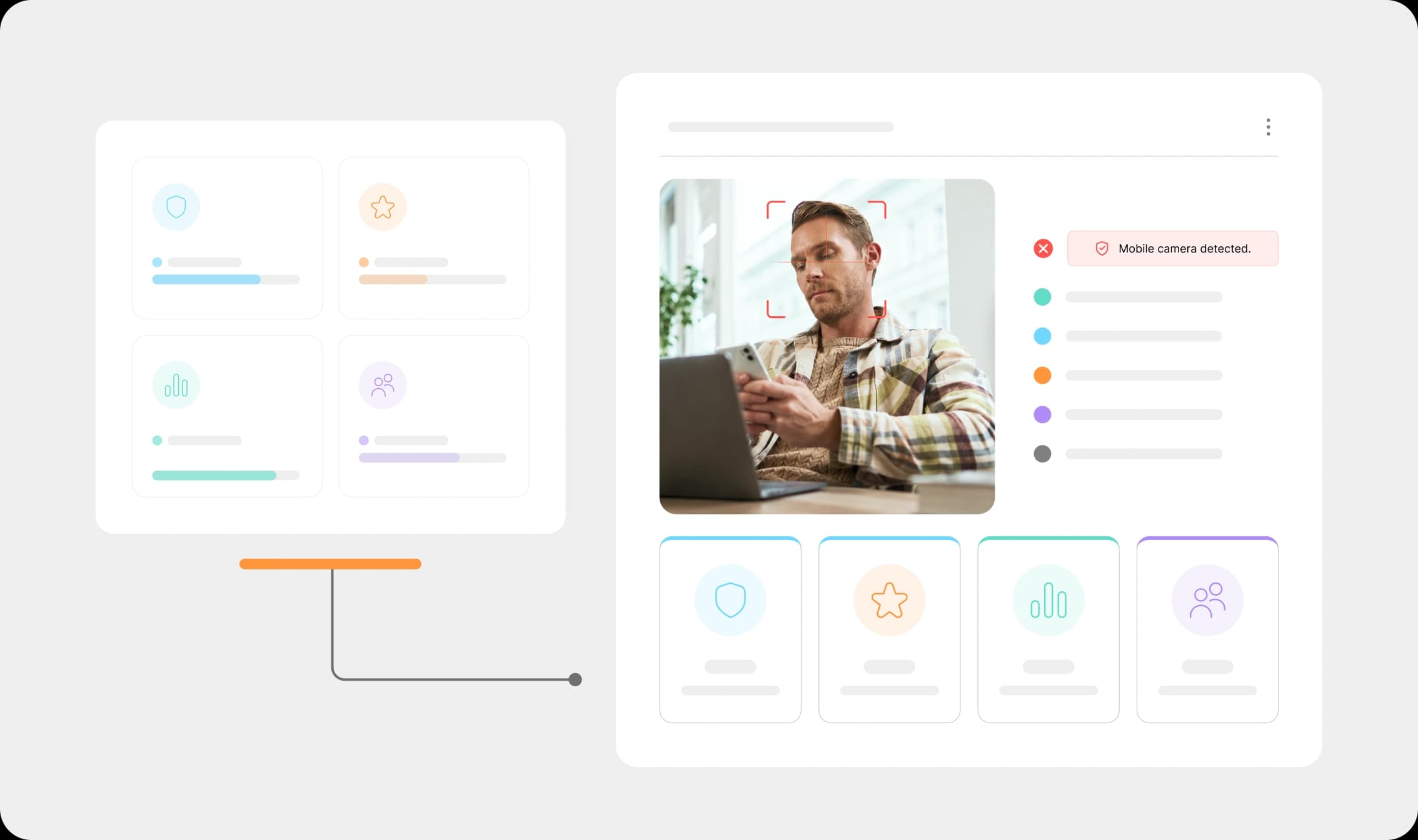 RemoteDesk data protection and eDLP dashboard